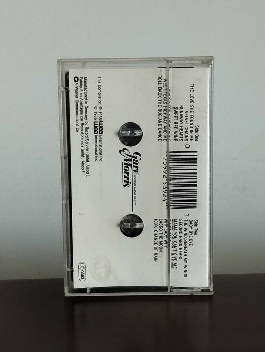 Gary Morris "Second Hand Heart" Cassete Audio