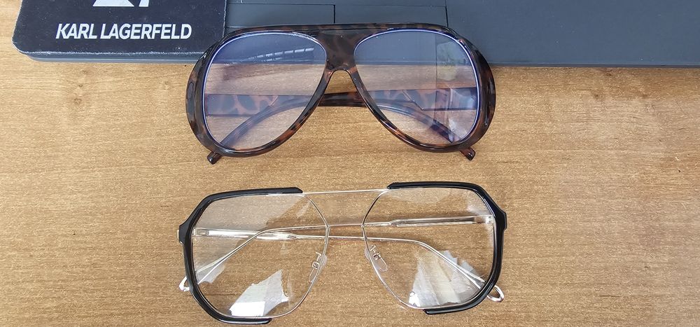 Okulary zerówki oversize 1szt. Komputer  ochrona korekcja