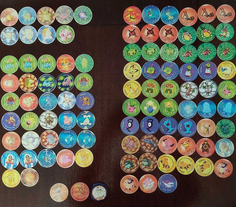 Bundle 101 tazos Pokémon (Matutano)