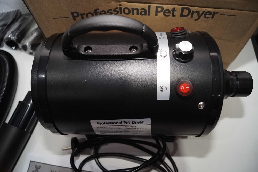 Profesjonalna suszarka dla zwierząt do sierści kota psa