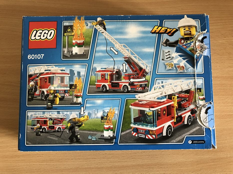 Lego city Пожежна машина з драбиною 60107
