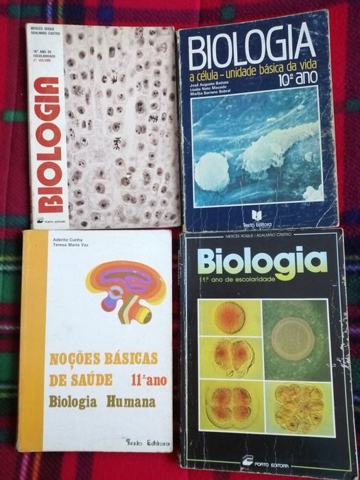 Manuais escolares - anos 90 - Matematica , Biologia e Quimica