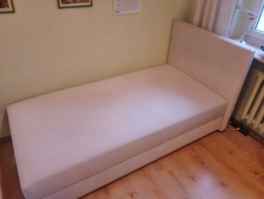 Łóżko tapicerowane 100x200 jasne