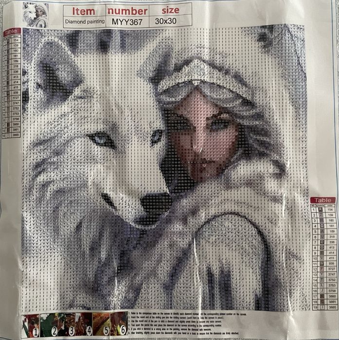 DIY (Zrób to Sam) Kobieta Śniegu i Biały Wilk
