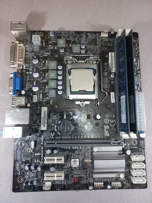 Материнская плата ECS H61H2-M2 + i3-3240 + 4Gb DDR3