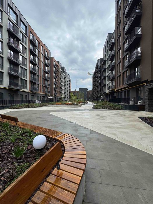 ЖК Avalon Yard – 1-кімнатна квартира 44,5 м² з кухнею-студією, вікна у двір