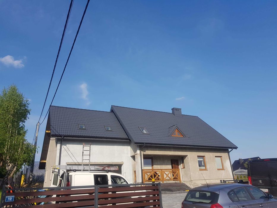 Malowanie dachów Malowanie Elewacji  Wymiana rynien Wycinka drzew Malowanie dachówek