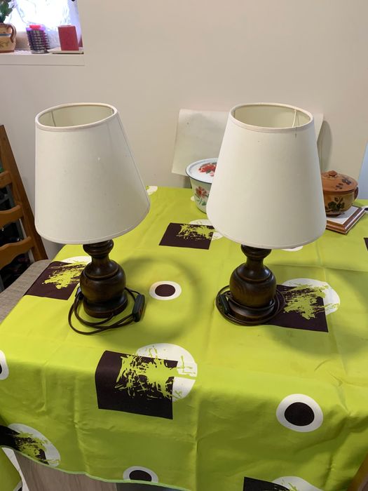 Lampe de chevet bois