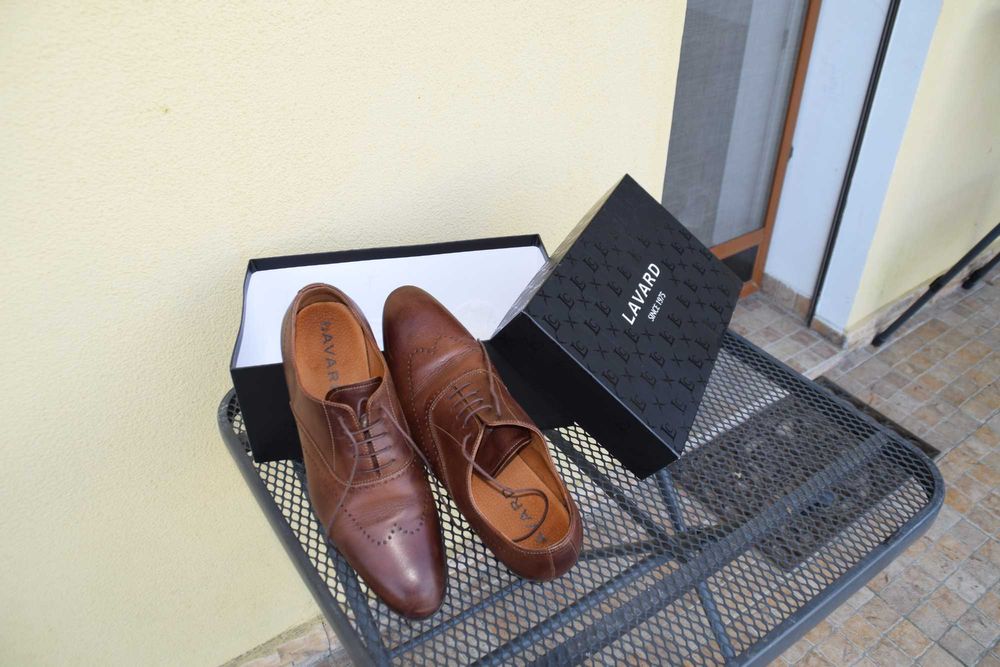 Sprzedam brązowe, skórzane buty męskie, Lavard, 42, Opole, opolskie