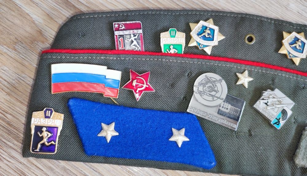 Oryginalna Furażerka Wojskowa Radziecka ZSRR (57)