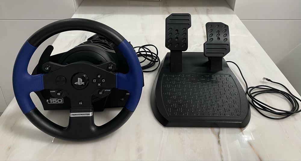 Volante Thrustmaster T150 com pedais originais