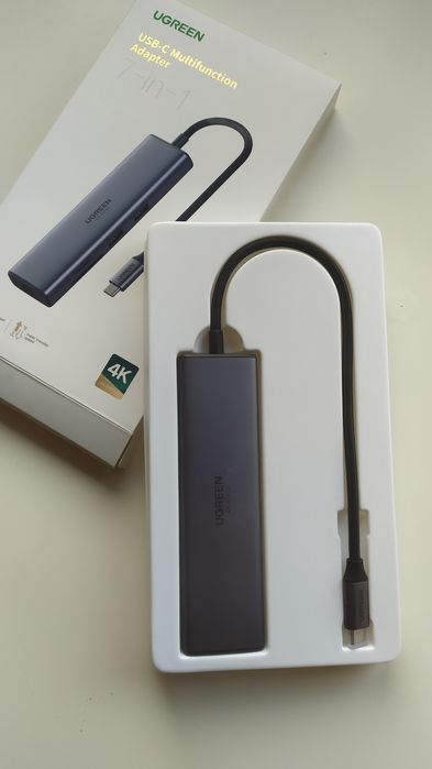 7w1 wielofunkcyjny HUB USB-C - 2x USB HDMI 4K czytnik kart SDi TF