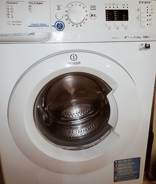 Panel przedni, programator INDESIT XWSA61253