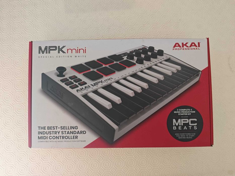 Teclado Akai MPK Mini MK3 Special Edition White