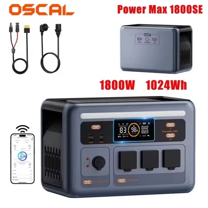 Зарядна станція PowerMax 1800 SE 1024Wh / 1800W / LiFePO₄