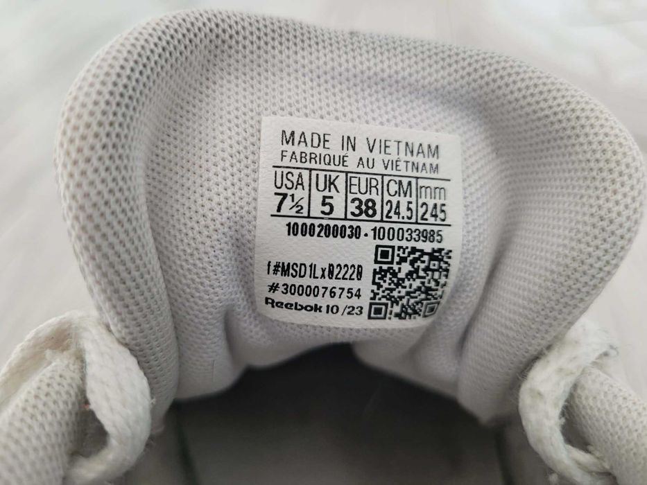 Reebok buty sportowe damskie białe 38