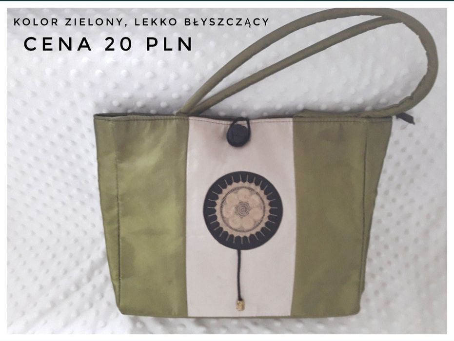 Torebka na ramię kolor zielony