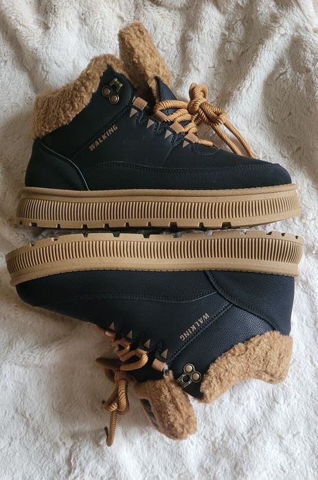 Высокие ботинки с мехом, 27см
