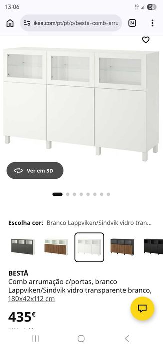 Aparador Ikea Besta 1,80 Branco
