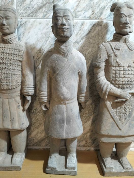 Lote 4 guerreiros terracota da china (Raros) (ver desconto no texto)