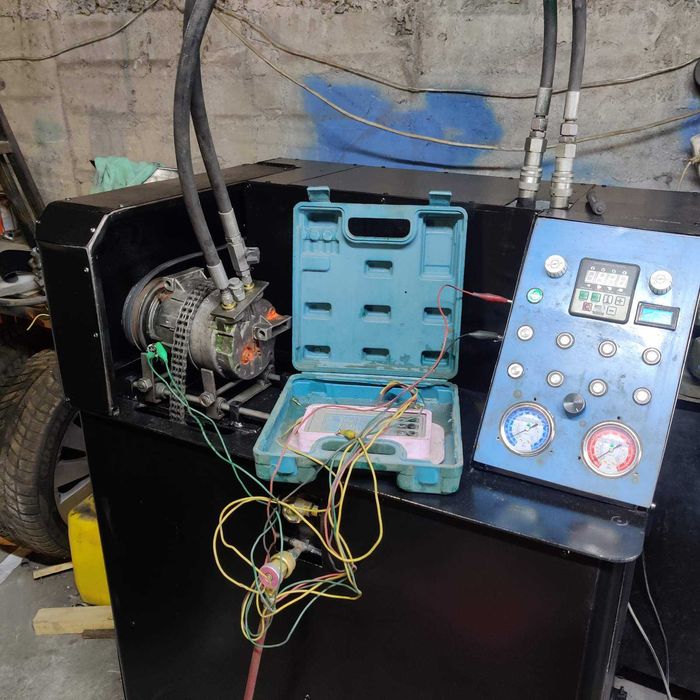 Перевірка компресорів автокондиціонерів на стенді ремонт заправка