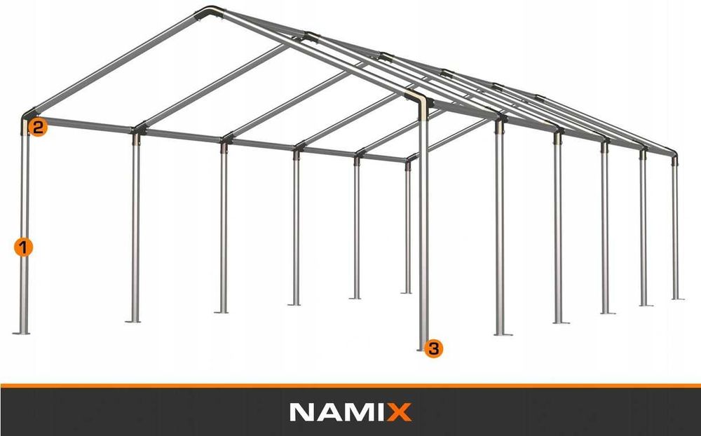 Namiot BASIC 4x10 imprezowy handlowy ogrodowy eventowy PE 240g/m2