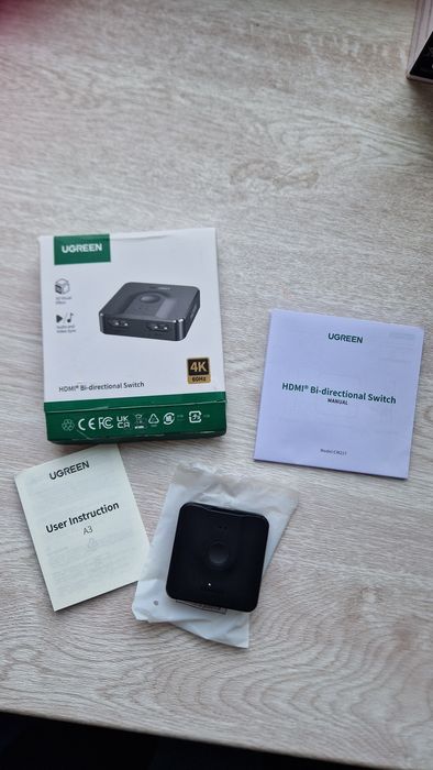 UGREEN HDMI Switch 4K 60Hz двонаправлений перемикач сплітер PS5 MacBook новий