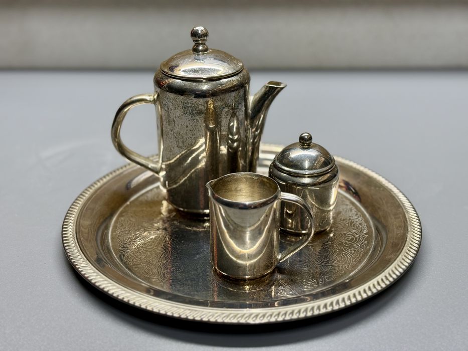 Srebrny zestaw do kawy