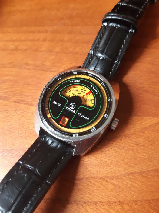Relógio digital Yema (França) anos 70