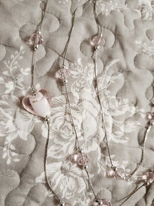 Trzywarstwowy NASZYJNIK Łańcuszek Wisiorek ELEGANCKI