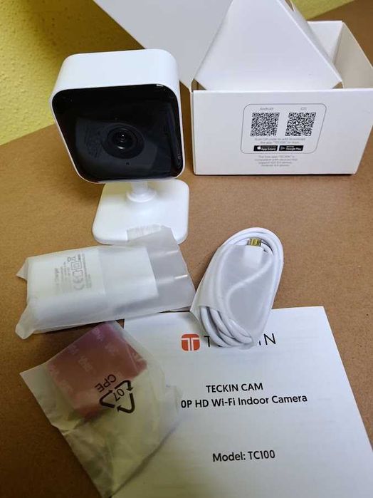 Câmara Vigilância Interior Wi-Fi Teckin Cam TC100 1080p HD Alexa NOVO