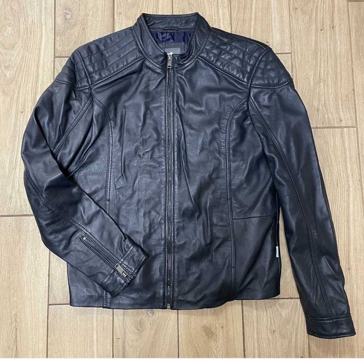 Lee Cooper kurtka męska 100% skóra owcza r. L model BRANDO kolor Navy