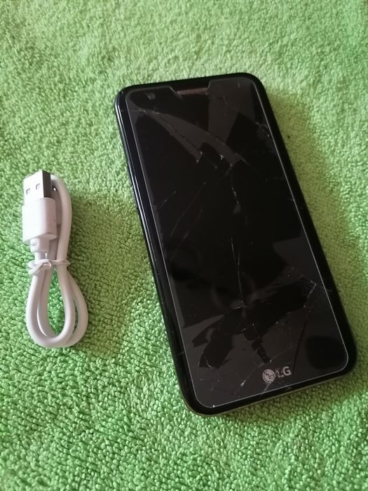 Smartfon LG K10 - (2017) - USZKODZONY - Działający - (czytaj opis)