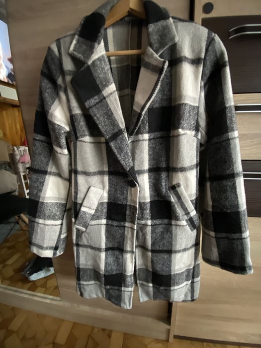 Płaszcz krata nowy