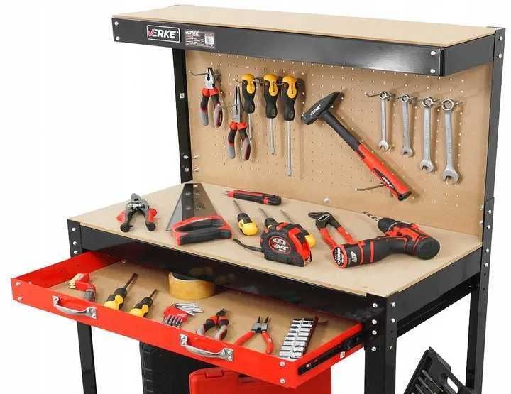 NOWY Stół Warsztatowy Blat Roboczy Metalowy Stolik Do Garażu OKAZJA