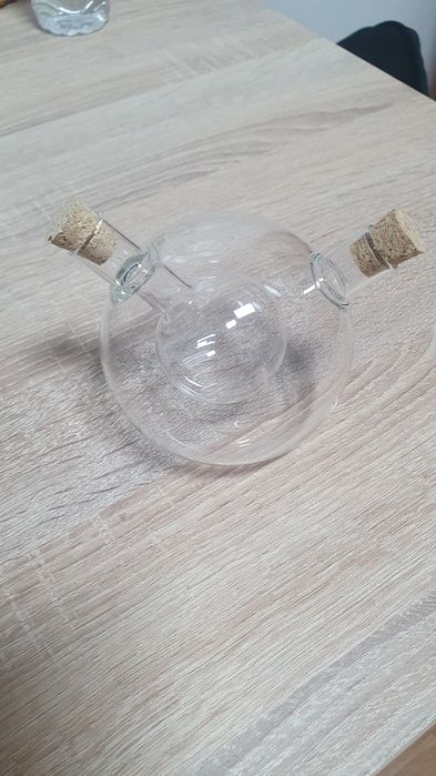 Galheteiro duplo em vidro