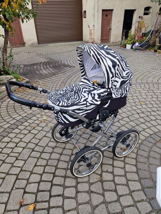 Wózek retro gondola zebra