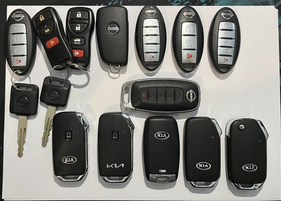 Ключі запалювання KIA, NISSAN