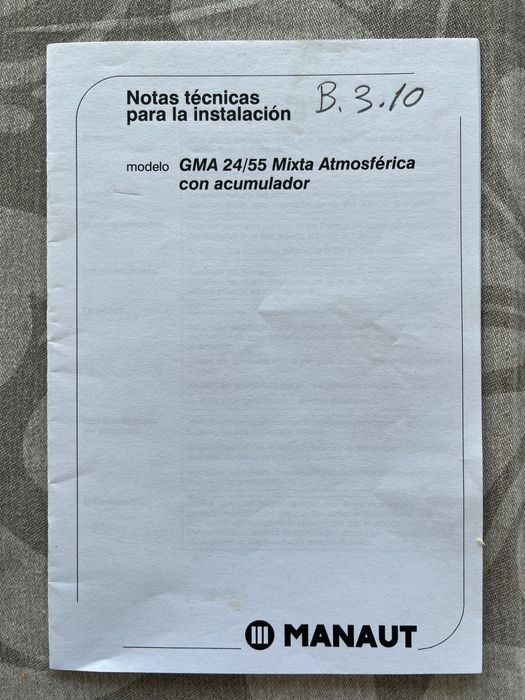 Caldeira a gás Manaut GMA 24/55