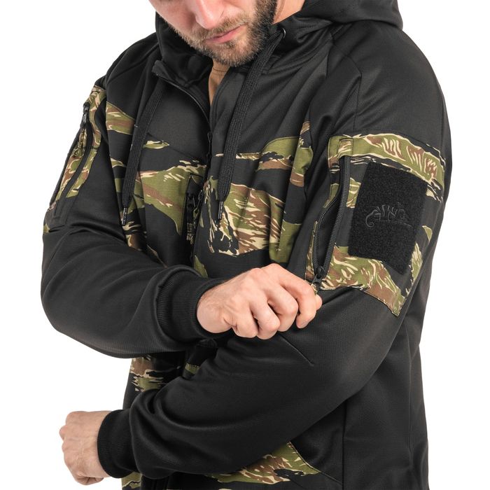 Тактична  Кофта Helikon-Tex Rogue Hoodie - Black/Tiger Stripe