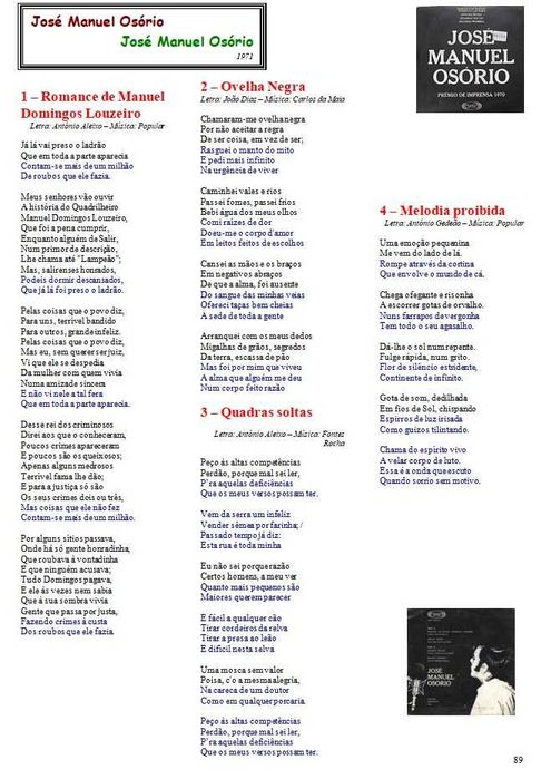 José Manuel Osório	- - - - -	José Manuel Osório	- - - - -	EP