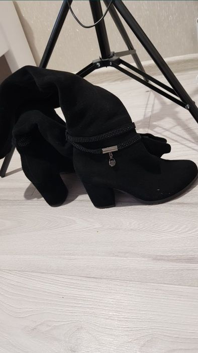 Сапожки замшеві зимові