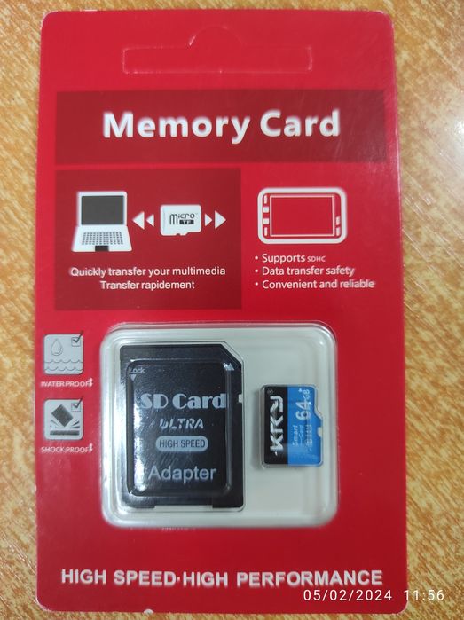 Карта пам'яті Micro SD 64gb