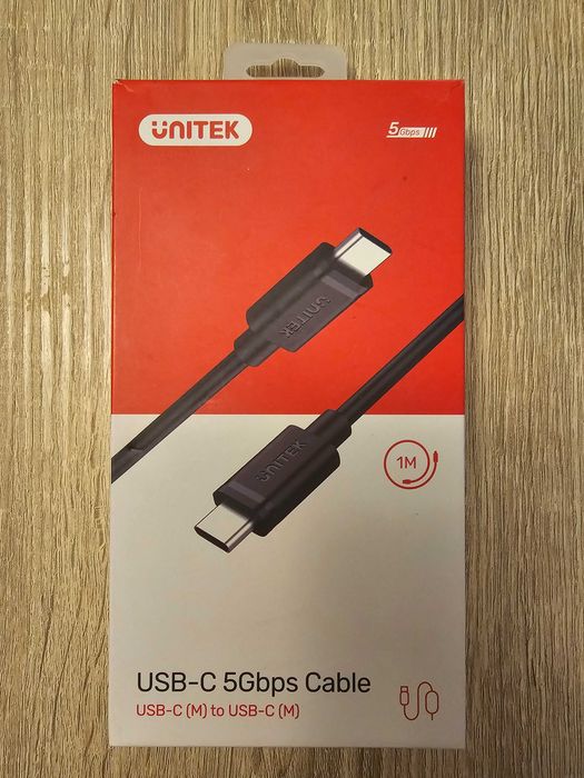 Kabel USB-C USB-C Unitek 5Gbps 1m USB 3.2 Gen1 C-C NOWY