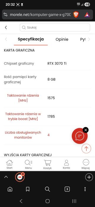 Sprzedam komputer z monitorem
