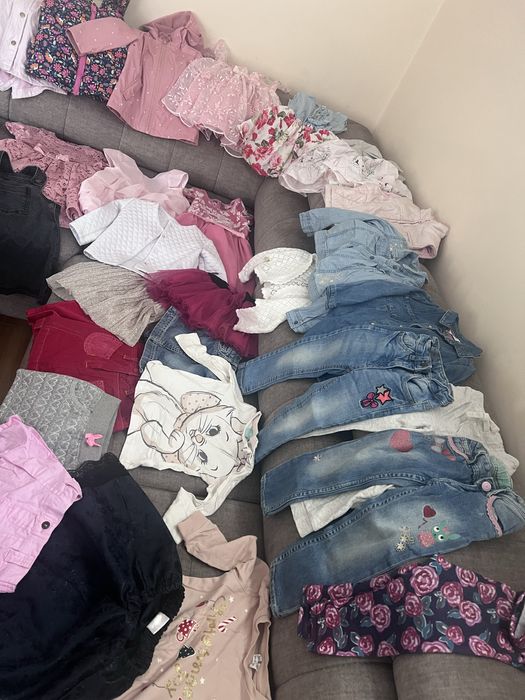 Paka ciuszkow dla dziewczynki 92 sukienki spodniczki  buty kurtki