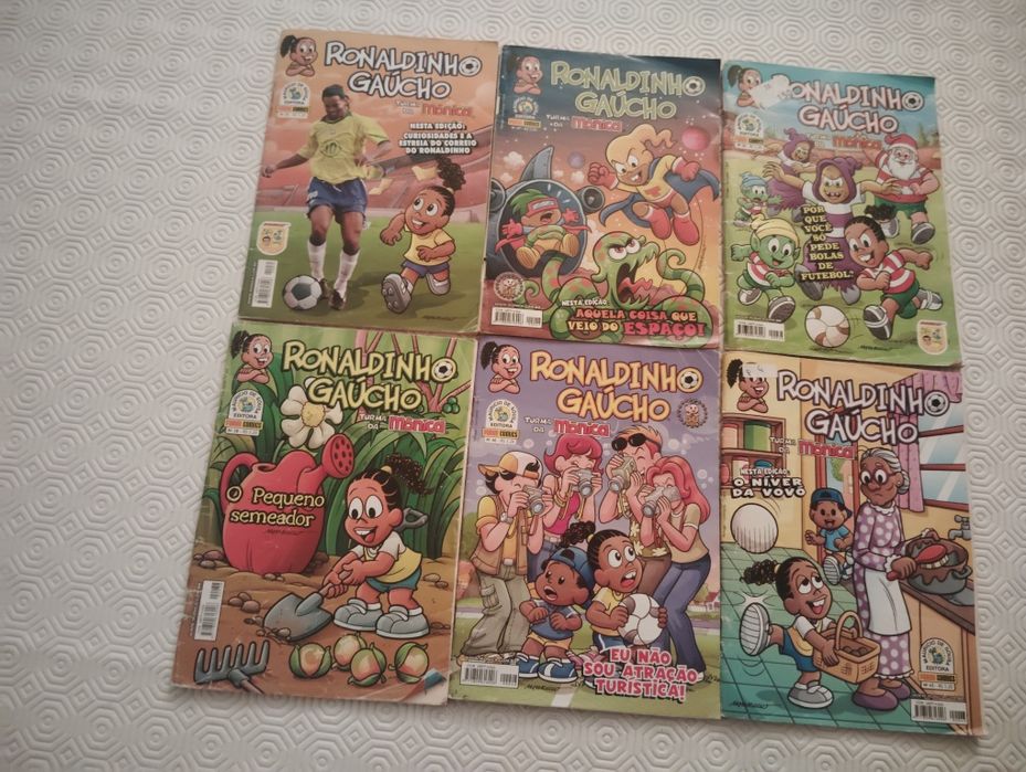 Revistas Ronaldinho Gaúcho Turma da Mônica Vintage