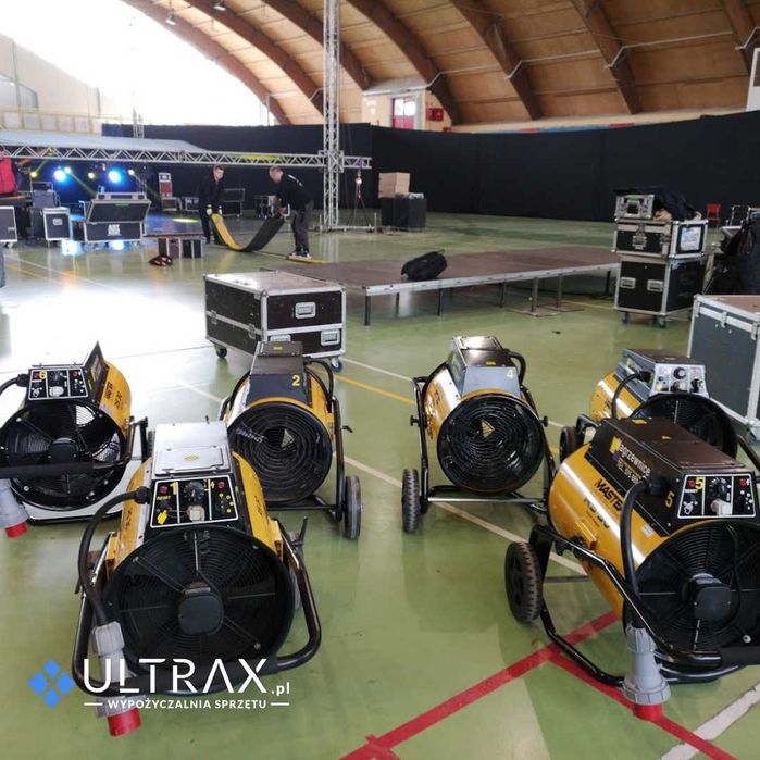 Ogrzewanie sceny i obiektów – wynajem nagrzewnice promienniki