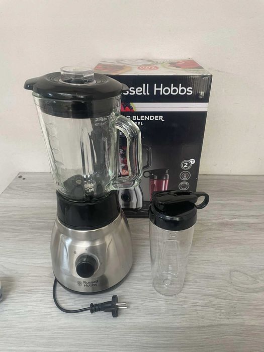 Blender kielichowy szklany Russell Hobbs+ bidon