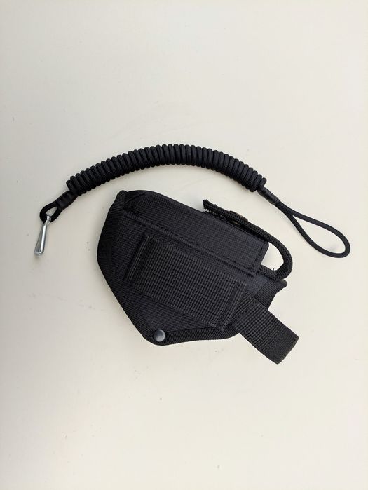 Кобура для ПМ и шнур страховочный петля карабин олива/черный/пиксель